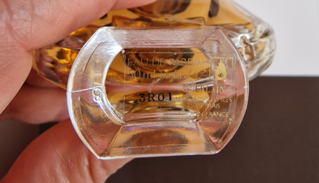 oveření kódu parfému