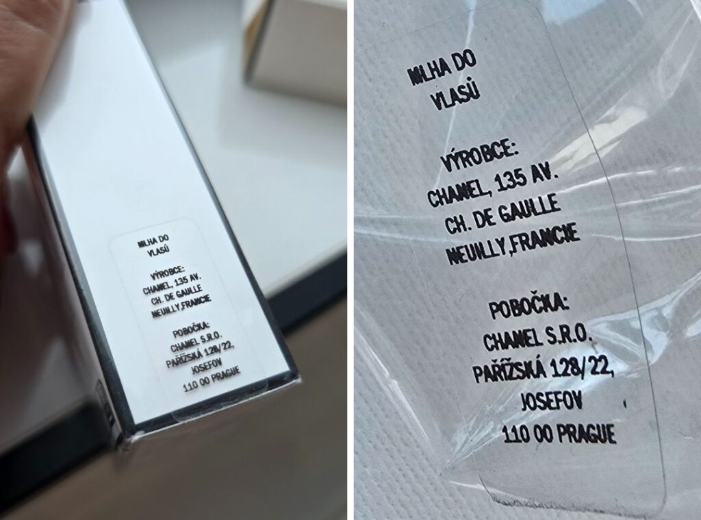 Chanel authentic koupený v ČR jak poznat pravý parfém Chanel